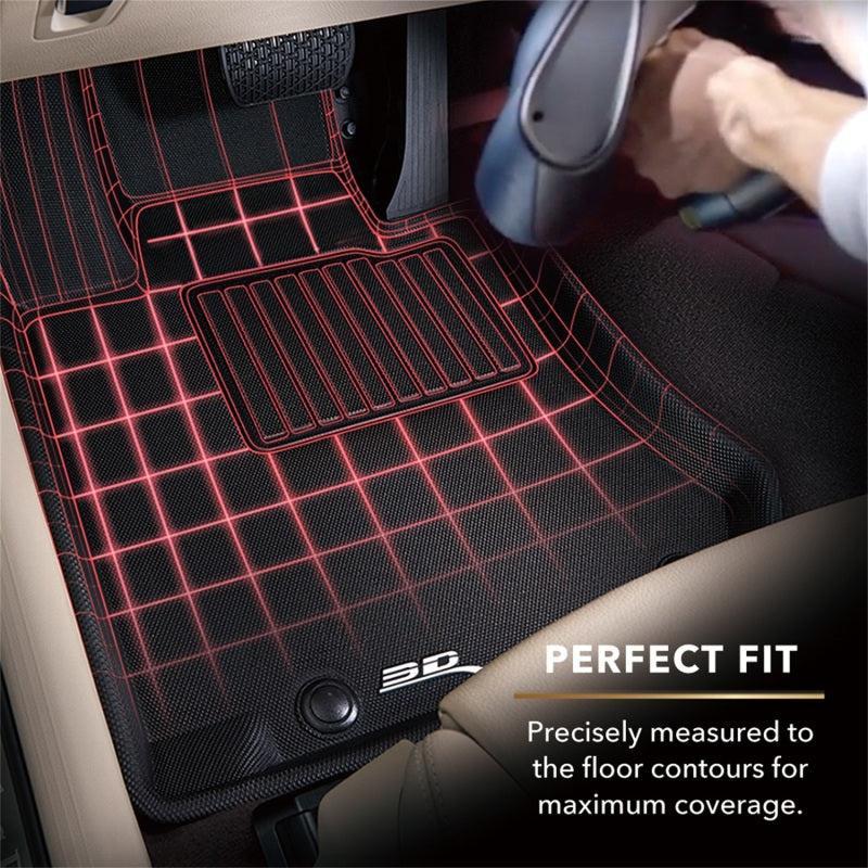 3D MAXpider 2019-2020 BMW X5 (G05)/X7 (G07) Kagu 1st Row Floormat - Black - Image 2
