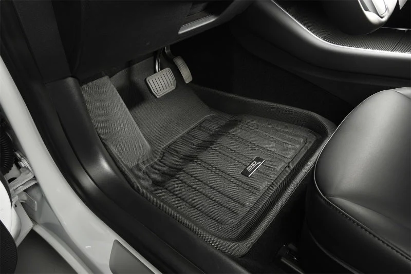 3D MAXpider 2020-2022 Tesla Model 3 Elitect 1st & 2nd Row Floormats - Black - Image 5
