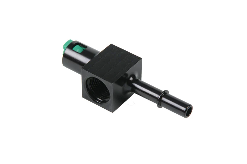Aeromotive 3/8in Quick Connect with AN-08 port and 1/8in gauge port - Image 2