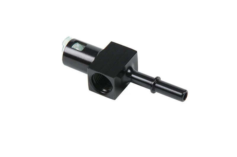 Aeromotive 5/16in Quick Connect with AN-06 port and 1/8in gauge port - Image 3