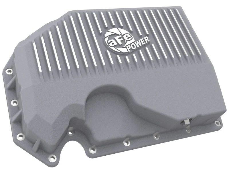 aFe 05-19 VW 1.8L/2.0L w/o Oil Sensor Engine Oil Pan Raw POWER Street Series w/ Machined Fins - Image 6