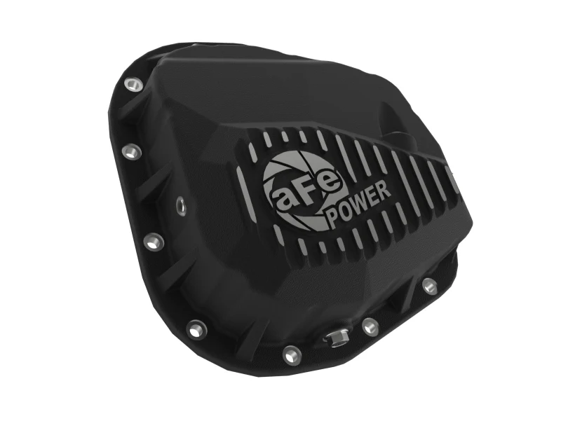 aFe 97-23 Ford F-150 Pro Series Rear Differential Cover Black w/ Machined Fins - Image 6