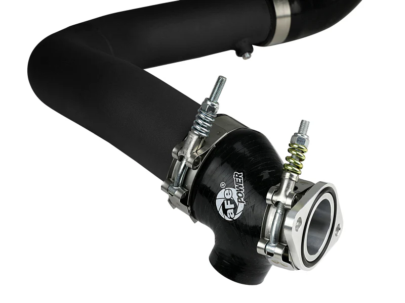 aFe BladeRunner 2.5in Aluminum Hot Side Charge Pipe 15-20 Subaru WRX 2.0T - Black - Image 3