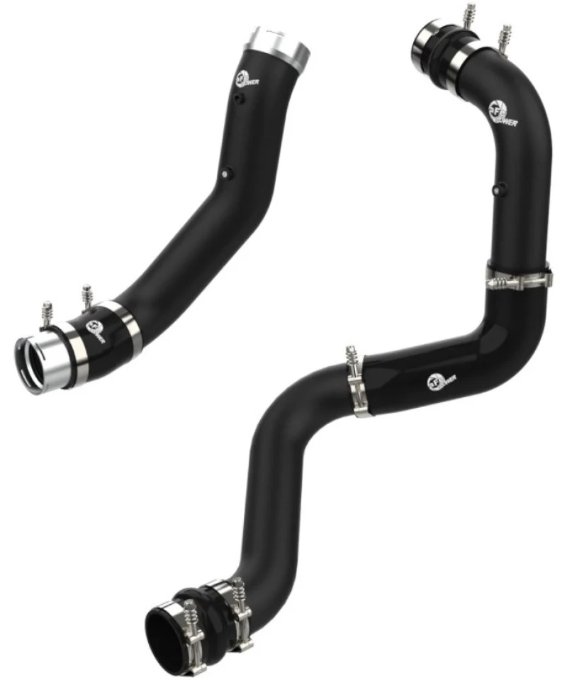 aFe BladeRunner Black 3in Aluminum Charge Pipe Kit 20-21 GM Diesel Trucks V8-6.6L (td) L5P - Image 6