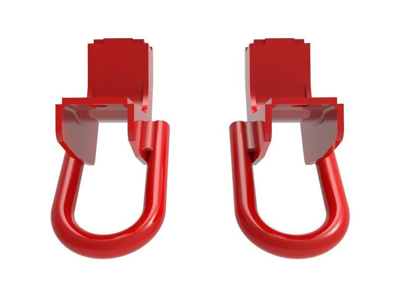 aFe Front Tow Hook Red 2022 Toyota Tundra 3.5L V6 - Image 4