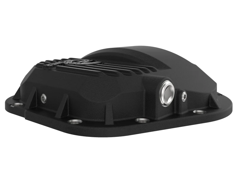 aFe Pro Series Dana 60 Front Differential Cover Black w/ Machined Fins 17-20 Ford Trucks (Dana 60) - Image 3