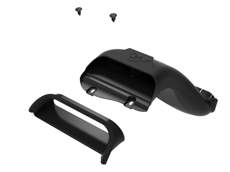 aFe Rapid Induction Dynamic Air Scoop 2021+ Ford F-150V6/V8 - Black - Image 7