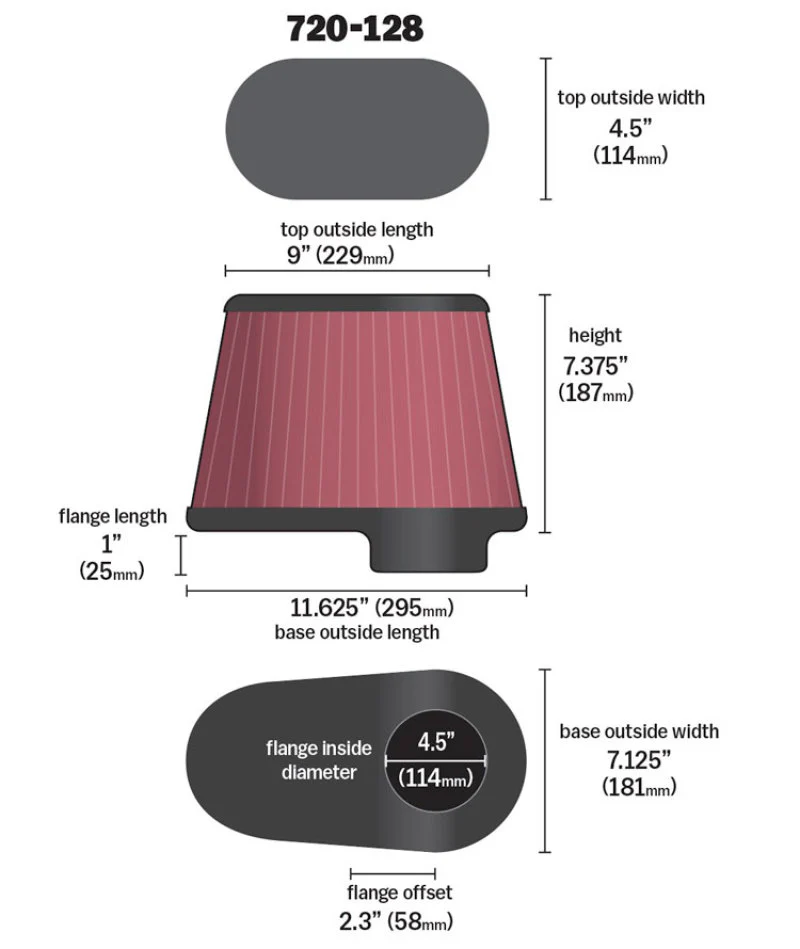 Airaid Dodge 5.9/6.7L DSL / Ford 6.0L DSL Kit Replacement Air Filter - Image 6