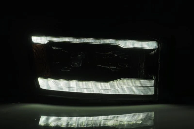 AlphaRex 06-08 Dodge Ram 1500HD LUXX LED Projector Headlights Plank Style Alpha Blk w/Seq Signal/DRL - Image 7