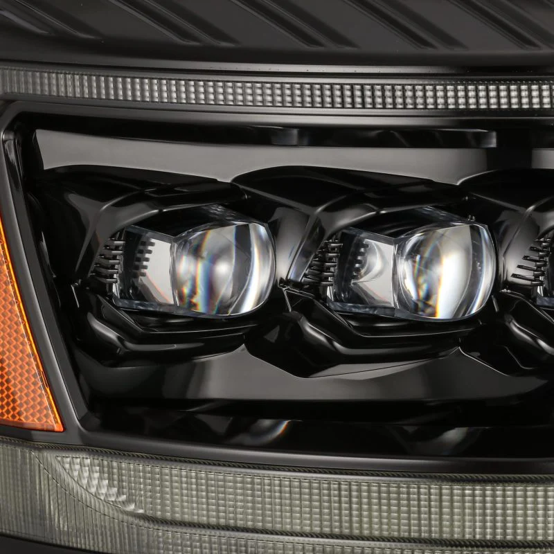 AlphaRex 06-08 Ram 1500HD NOVA LED Proj Headlights Plank Style Alpha Blk w/Seq Signal/DRL/Amber LED - Image 5