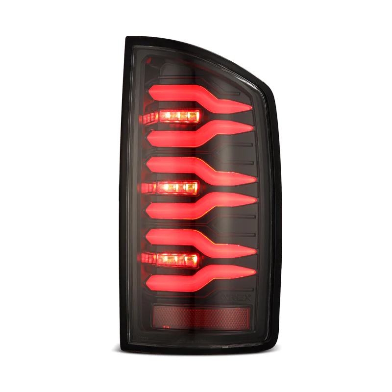 AlphaRex 07-08 Dodge Ram1500/07-09 Dodge Ram 2500+3500 Luxx-Series LED Tail Lights(Pair) Alpha Black - Image 3