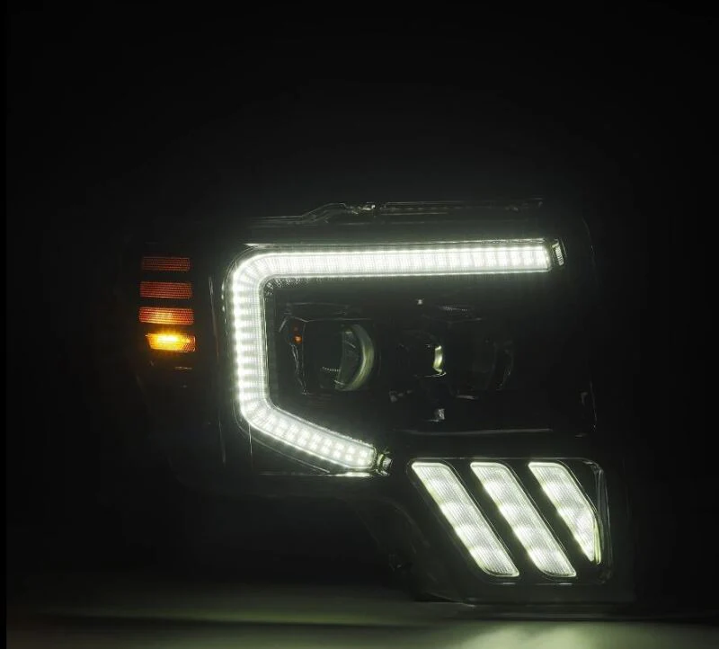 AlphaRex 09-14 Ford F-150 PRO-Series Projector Headlights Black w/Activation Light Seq Signal SB DRL - Image 2