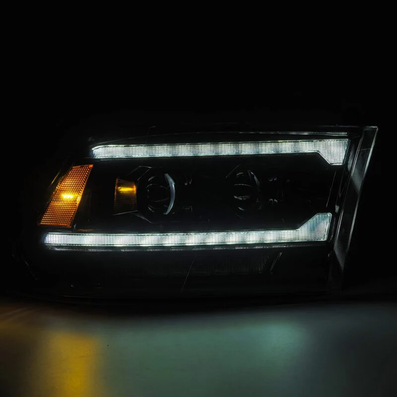 AlphaRex 09-18 RAM 1500 PRO-Series Proj Headlights Alpha-Black w/Sequential Signal & Top/Middle DRL - Image 5