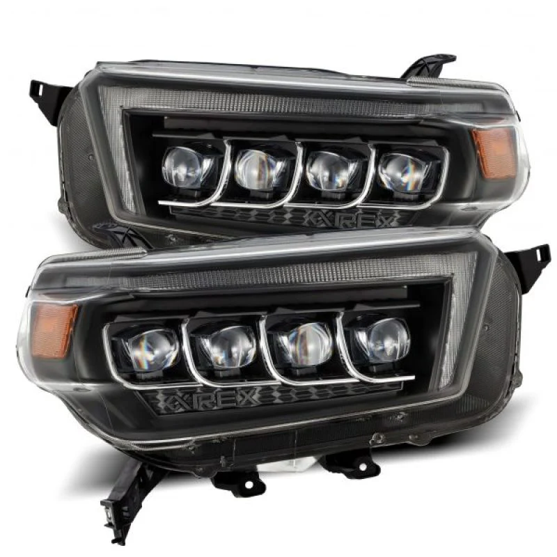 AlphaRex 10-13 Toyota 4Runner NOVA LED Projector Headlights Plank Style Black w/Seq Signal/DRL - Image 8
