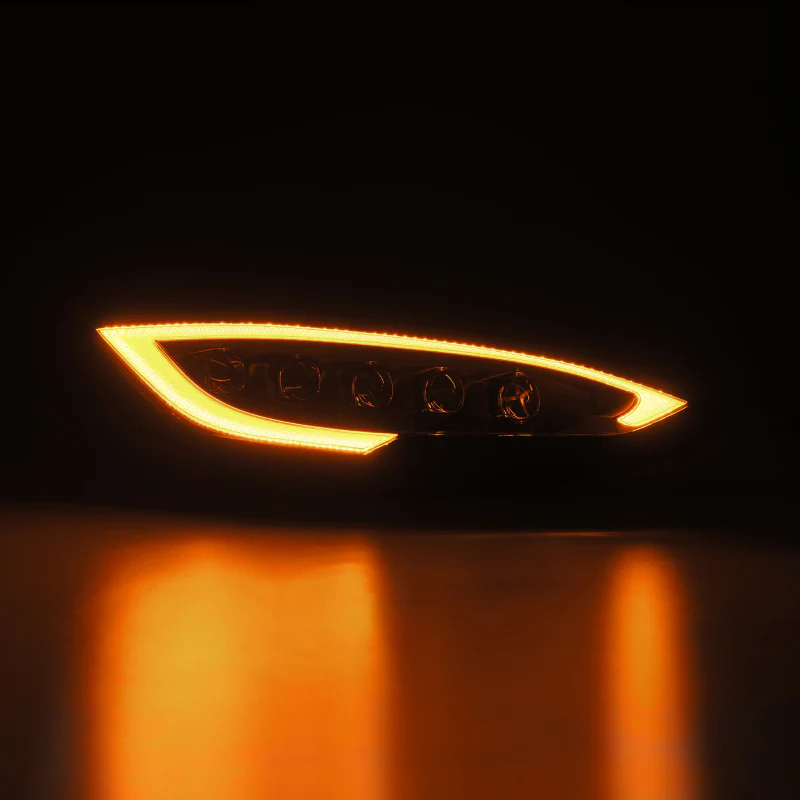 AlphaRex 12-21 Tesla Model S NOVA-Series LED Proj Headlights Blk w/Activtn Light & Seq.Sig / SB DRL - Image 2