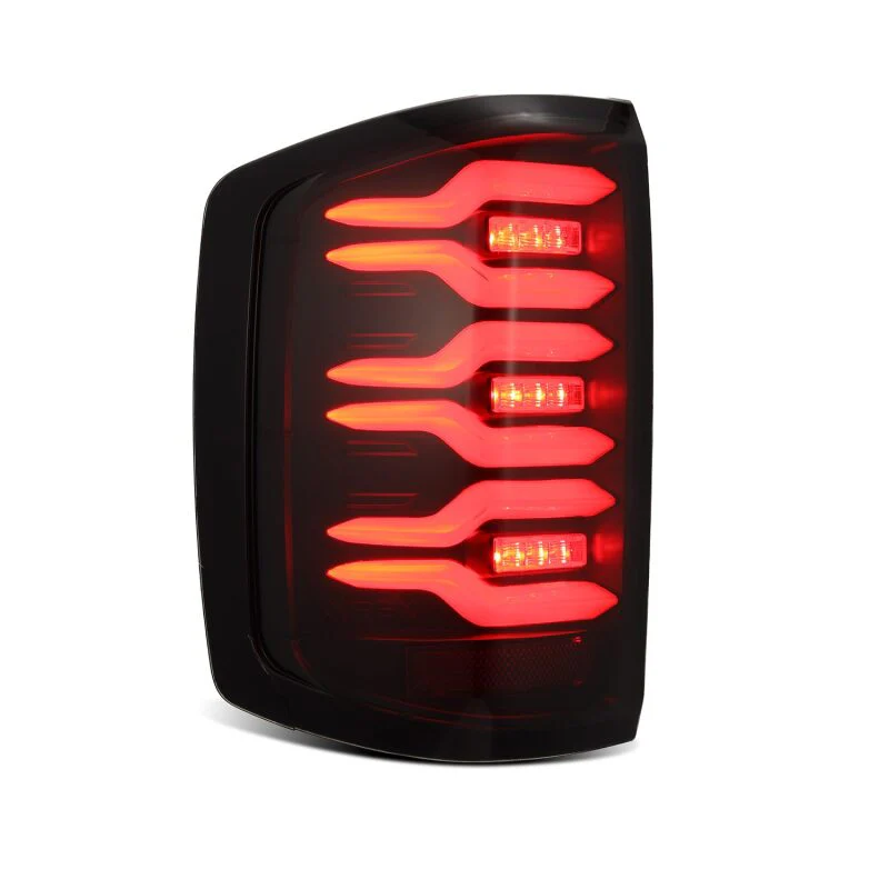 AlphaRex 14-18 Chevrolet Silverado Luxx-Series LED Tail Lights Black w/Activ Light/Seq Signal - Image 8