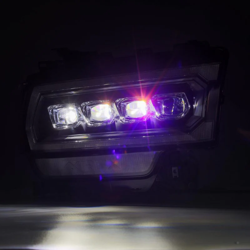 AlphaRex 19-21 Ram 2500 NOVA LED Proj Headlights Plank Style Black w/Activ Light/Seq Signal/DRL - Image 8