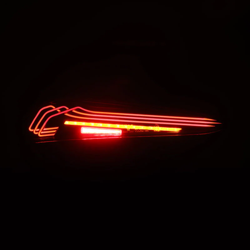 AlphaRex 20-24 Toyota Supra LUXX-Series Laser Style LED Tail Lights Black-Red - Image 4