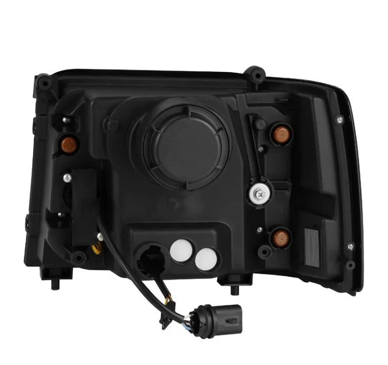 AlphaRex 92-96 Ford F-Series/Bronco LUXX-Series Proj Headlights Blk w/Actv Light SeqSig & SBDRL - Image 2