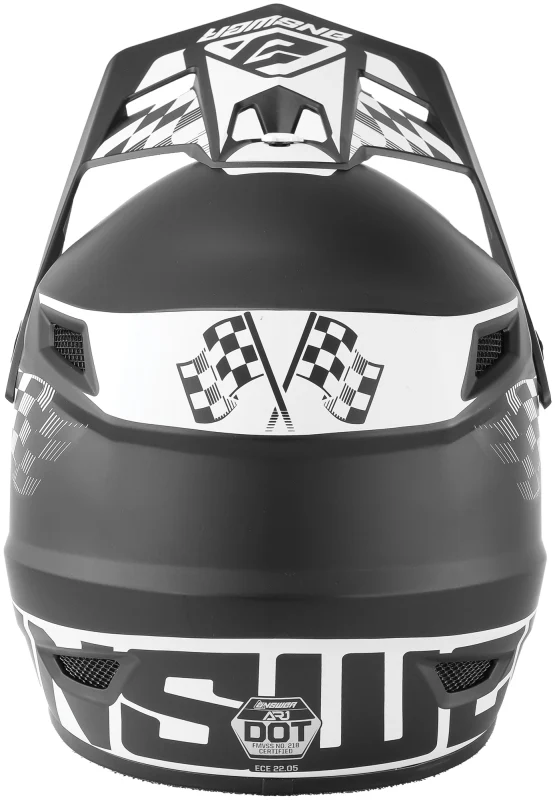 Answer AR1 Sweep Helmet Black/White Youth - Large - Image 4