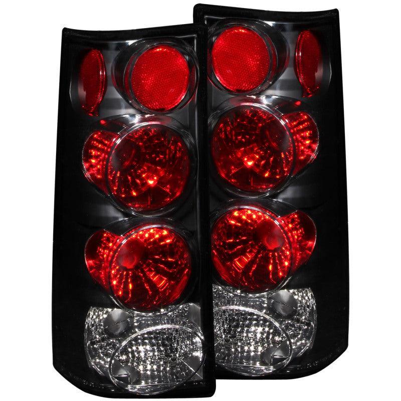 ANZO 1996-2002 GMC Savana Taillights Black