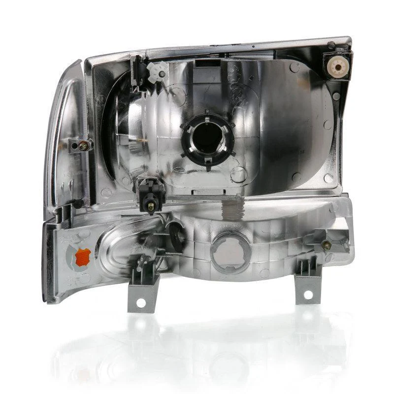 ANZO 2000-2004 Ford Excursion Crystal Headlight w/ Corner Light Black Amber (w/o Bulb) - Image 5