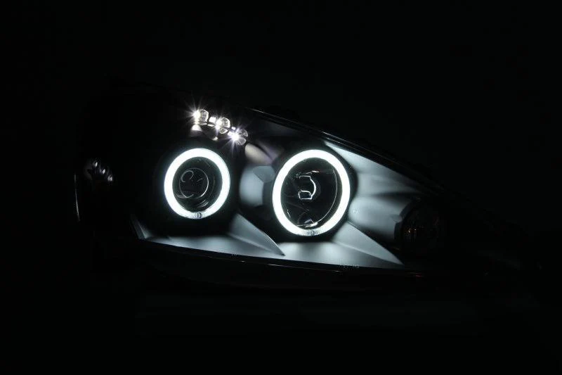 ANZO 2005-2006 Acura RSX Projector Headlights w/ Halo Black - Image 5