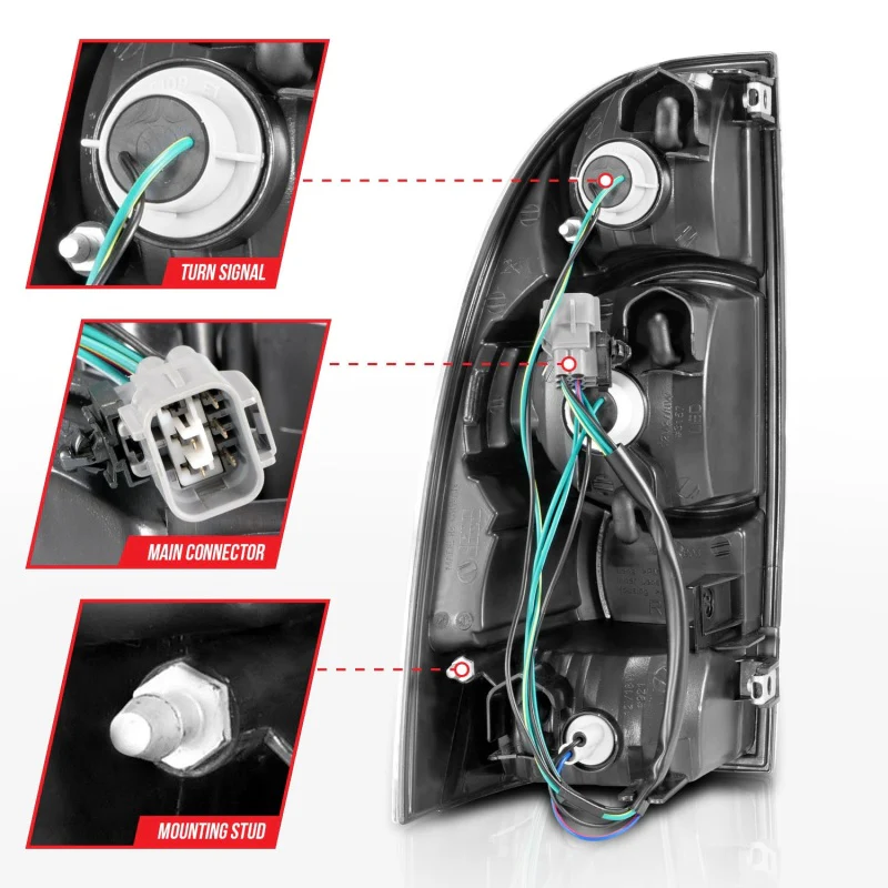 ANZO 2005-2015 Toyota Tacoma LED Taillights Black - Image 4