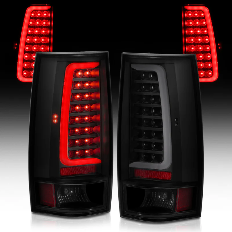 ANZO 2007-2014 Chevy Tahoe LED Taillight Plank Style Black w/Smoke Lens - Image 11