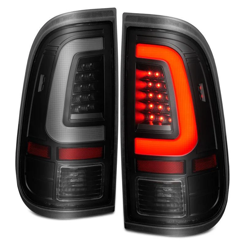 ANZO 2008-2016 Ford  F-250  LED Tail w/ Lights Bar Black Housing Smoke Lens - Image 13