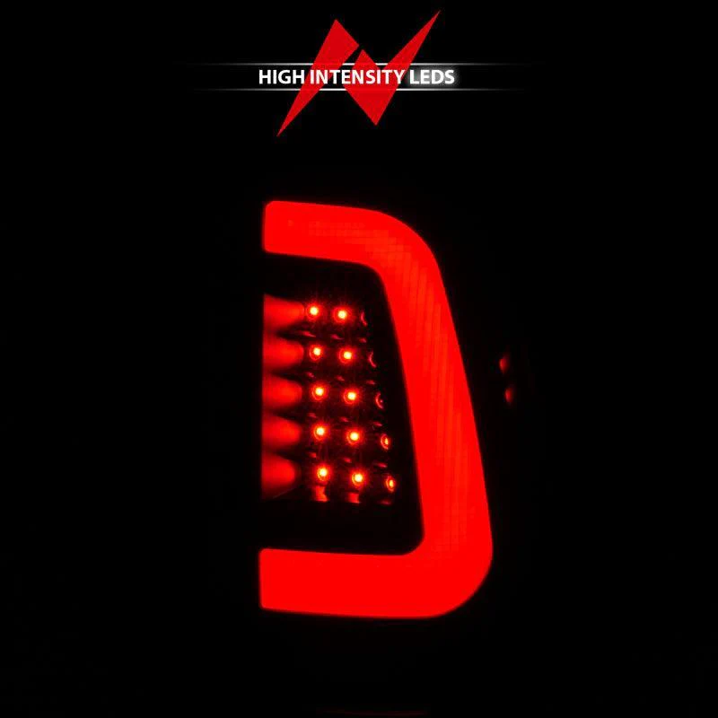 ANZO 2008-2016 Ford  F-250  LED Tail w/ Lights Bar Black Housing Smoke Lens - Image 7