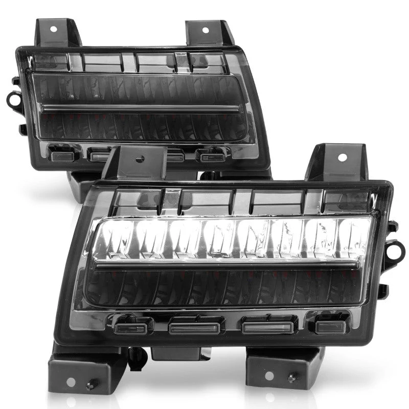 ANZO 2018-2021 Jeep Wrangler LED Side Markers Chrome Housing Smoke Lens w/ Seq. Signal Sport Bulb - Image 14