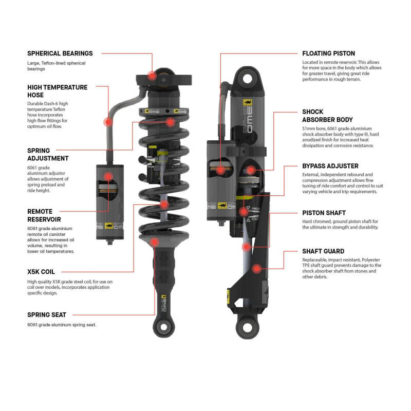 ARB OME Toyota LC Prado 250 Front Left Coilover - Image 5