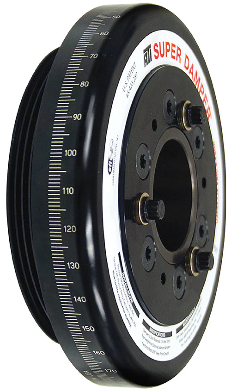 ATI Damper - 7.074in - Alum - Honda D - 4 Grv Rear Aluminum Pulley - 10 Percent Underdrive