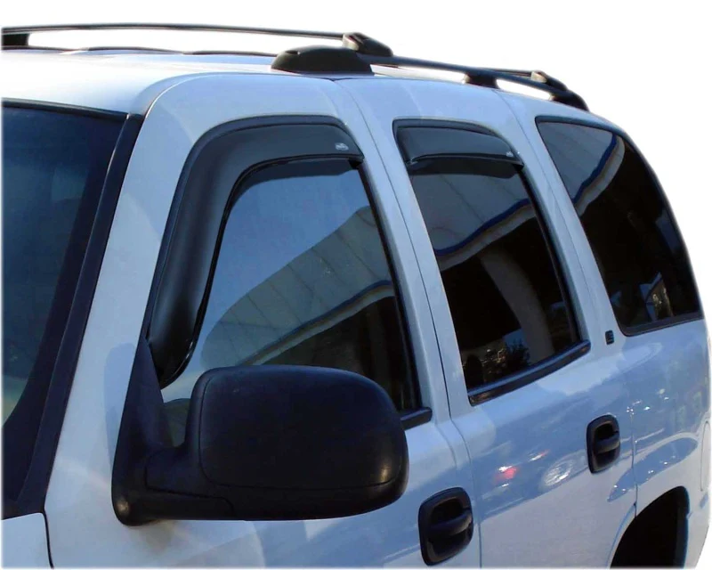 AVS 02-06 Cadillac Escalade Ventvisor In-Channel Front & Rear Window Deflectors 4pc - Smoke - Image 4