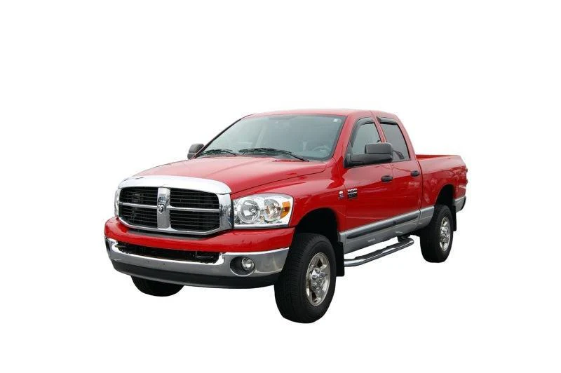 AVS 02-08 Dodge RAM 1500 Quad Cab Ventvisor In-Channel Front & Rear Window Deflectors 4pc - Smoke - Image 5