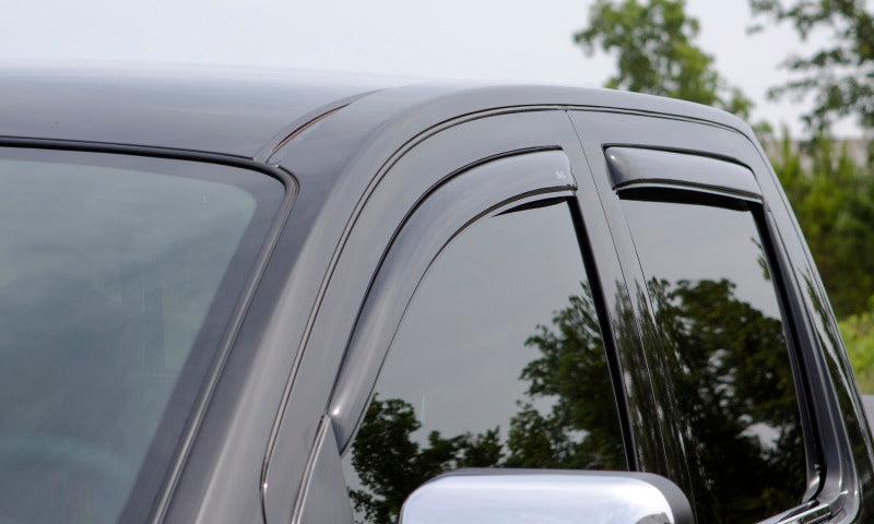 AVS 05-11 Dodge Dakota Quad Cab Ventvisor In-Channel Front & Rear Window Deflectors 4pc - Smoke - Image 8