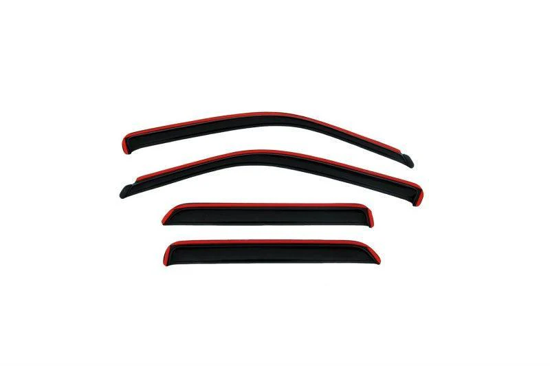 AVS 05-18 Nissan Navara King Cab Ventvisor In-Channel Front & Rear Window Deflectors 4pc - Smoke - Image 11