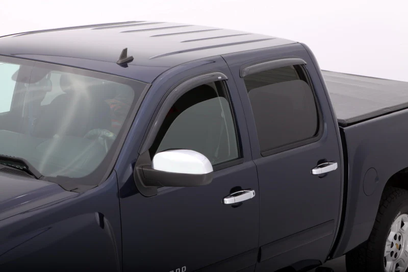 AVS 07-13 Chevy Avalanche Ventvisor Outside Mount Window Deflectors 4pc - Smoke - Image 5