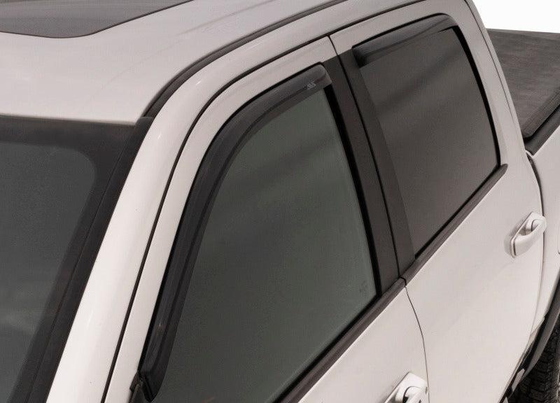 AVS 07-18 Toyota Tundra Crewmax Ventvisor In-Channel Front & Rear Window Deflectors 4pc - Smoke - Image 2