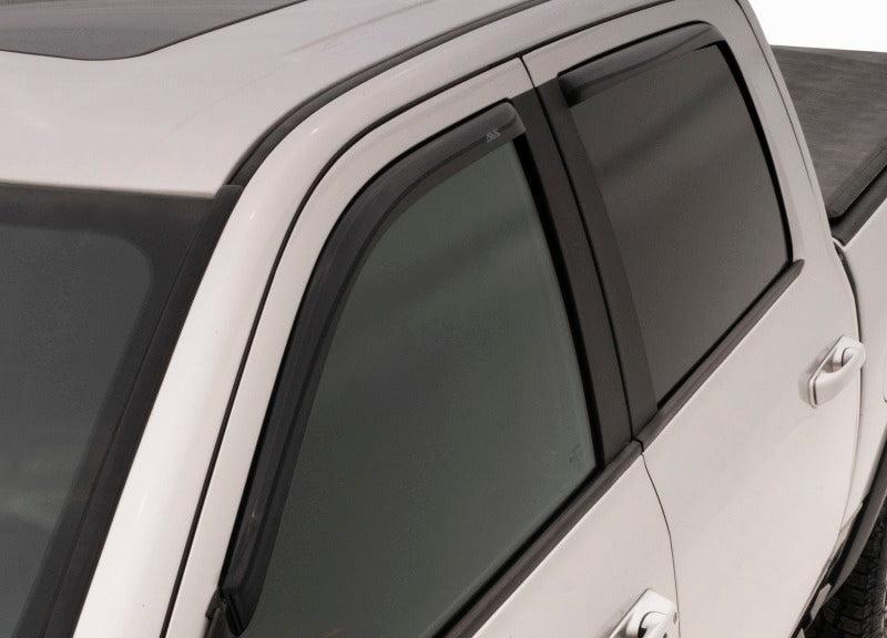 AVS 07-18 Toyota Tundra Crewmax Ventvisor In-Channel Front & Rear Window Deflectors 4pc - Smoke - Image 5