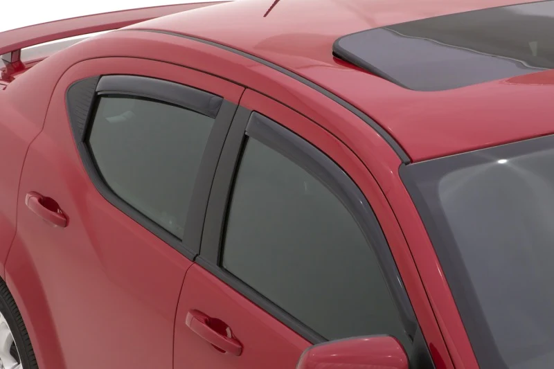 AVS 08-13 Cadillac CTS Ventvisor In-Channel Front & Rear Window Deflectors 4pc - Smoke - Image 10