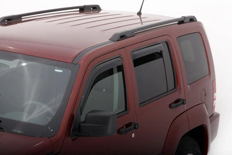 AVS 08-14 Jeep Liberty Ventvisor In-Channel Front & Rear Window Deflectors 4pc - Smoke - Image 2