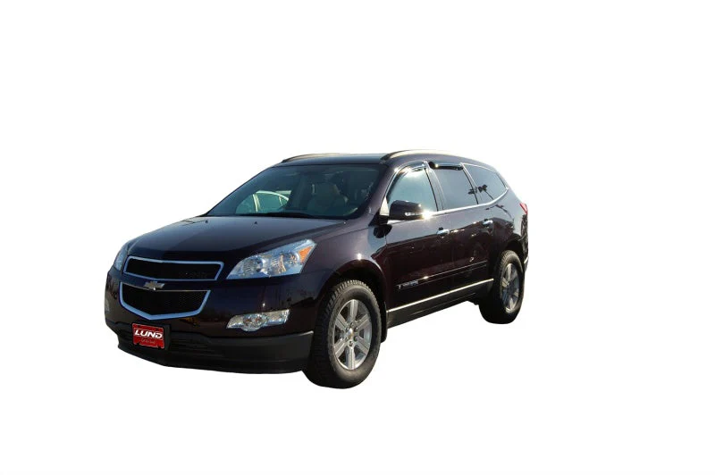 AVS 09-17 Chevy Traverse Ventvisor Outside Mount Window Deflectors 4pc - Smoke - Image 3