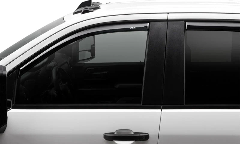 AVS 17-18 Ford F-250 Super Duty Supercrew Ventvisor Front & Rear Window Deflectors 4pc - Smoke - Image 10