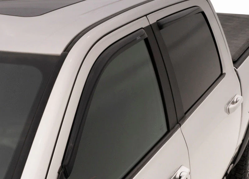 AVS 17-18 Ford F-250 Super Duty Supercrew Ventvisor Front & Rear Window Deflectors 4pc - Smoke - Image 2