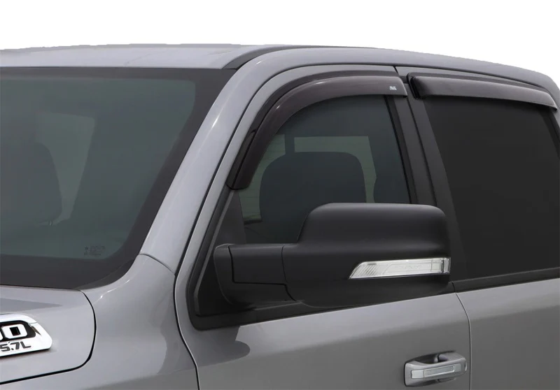 AVS 2019 Ram Quad Cab Ventvisor Outside Mount Window Deflectors 4pc - Smoke - Image 2