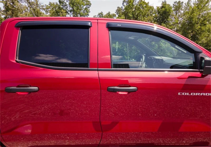 AVS 2023 Chevrolet Colorado / GMC Canyon Ventvisor Outside Mount Window Deflectors 4pc - Smoke - Image 2