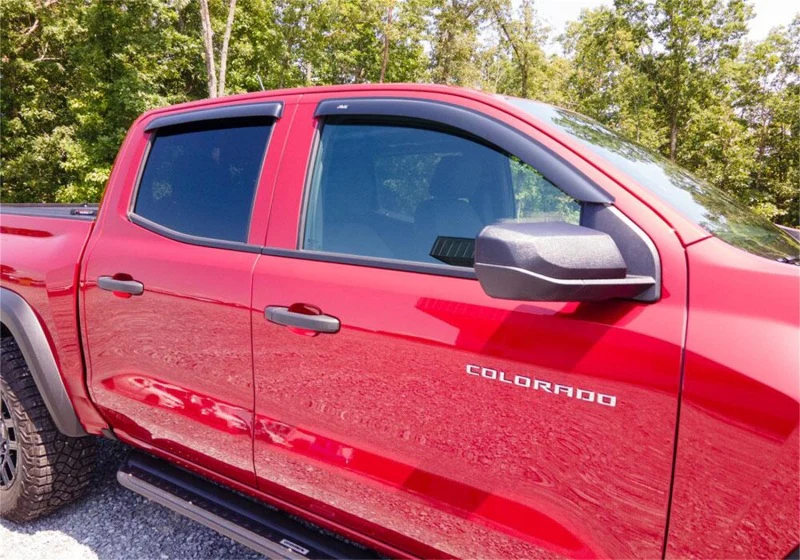 AVS 2023 Chevrolet Colorado / GMC Canyon Ventvisor Outside Mount Window Deflectors 4pc - Smoke - Image 5