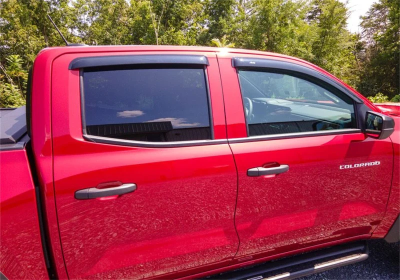 AVS 2023 Chevrolet Colorado / GMC Canyon Ventvisor Outside Mount Window Deflectors 4pc - Smoke - Image 6